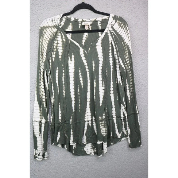 Knox Rose Long Sleeve Tie-Dye Tunic-Size Medium-Hi-Lo - Picture 1 of 7